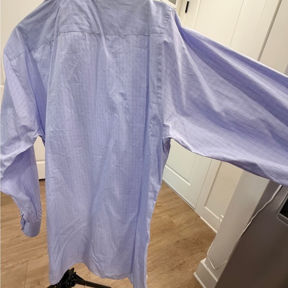 Canali Egyptian Cotton Windowpane Dress Shirt Size 42 - Picture 9 of 9